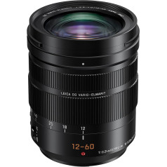 Panasonic LUMX H-ES12060E 12-60mm LEICA DG Vario-ElmarIT standarta tālummaiņas objektīvs - melns (atjaunots)