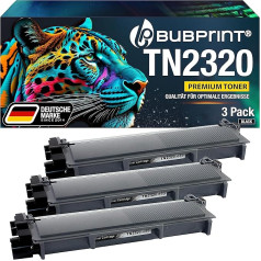 Bubprint 3 Toner kompatibel als Ersatz für Brother TN-2320 TN-2310 für DCP-L2500D DCP-L2520DW HL-L2300D HL-L2340DW HL-L2360DN HL-L2365DW MFC-L2700DN MFC-L2700DW Schwarz