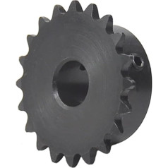 LYMFE Industrial Spur Gear 20 zobu 04C sprocket 45 # tērauda rūpniecības sprocket 6mm - 18mm Bore motora ķēdes piedziņas sprocket (izmērs : 04C 20T, krāsa : 18mm)