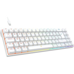 DREVO Calibur V2 RGB mehāniskā spēļu tastatūra 60% vadu FR izkārtojums 72 taustiņi maza, kompakta PC Mac datoriem