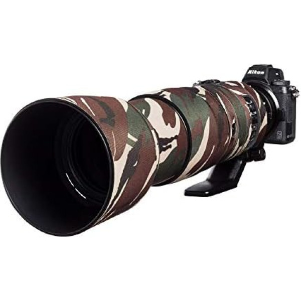 Easycover Lens Oak objektīva vāciņš Nikon 200-500mm f/5.6 VR Green Camouflage, zaļa kamuflāža, retro stils