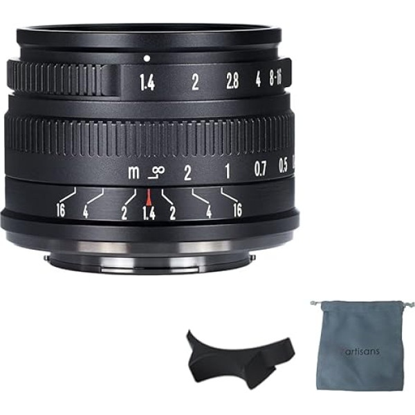 7artisans 35 mm F1.4 Mark II APS-C manuālā fokusēšana ar fiksētu fokusa attālumu un lielu atvērumu priekš Canon EOS-M Mount M1 M2 M3 M5 M6 M10 M50 M100