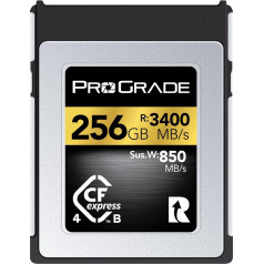 ProGrade Digital CFexpress 4.0 Type B Memory Card for Cameras, Optimized for Express Transfer of Files and Large Storage, 256GB Gold Series