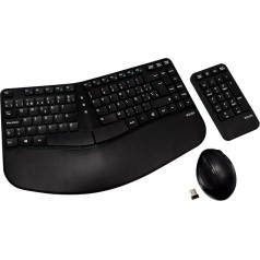 V7 Ergonomiskā tastatūras/peles kombinācija