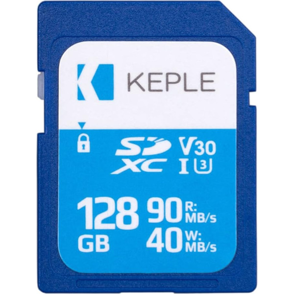 128 GB SD 10. klases atmiņas karte Panasonic Lumix DMC-FZ1000, DMC-FZ72, DMC-FZ330, DMC-FZ200, DMC-FH6, DMC-FH8, DMC-TZ70, DMC-TZ57, DMC-TZ40 digitālajām kamerām, UHS-1 U1 SDHC 128 GB