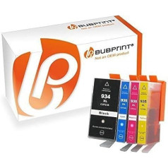 Bubprint 4 Printer Cartridges Compatible with HP 934XL 935XL for OfficeJet Pro 6200 6230 6235 6239 6800 6812 6815 6820 6822 6825 6830 6835 Black Cyan Magenta Yellow Multipack