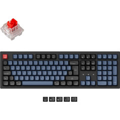 Keychron K10 Pro QMK/VIA pielāgota bezvadu mehāniskā tastatūra RGB Hot-Swap sarkanais slēdzis ISO izkārtojums RGB apgaismojums