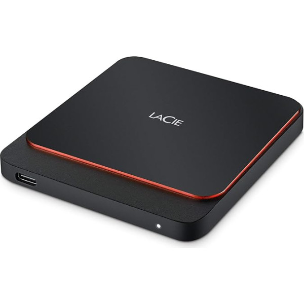 LaCie Portable SSD, ārējais SSD 500GB, 2,5 Zoll, USB-C, PC & Mac, inkl. 3 Jahre Rescue Service, Modellnr.: STHK500800