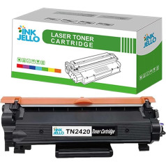 InkJello Kompatibel Toner Patrone Ersatz für Brother DCP-L2510D L2530DW HL-L2310D L2350DW L2370DN L2370DW L2370DW L2370DW XL L2375DW MFC-L2710DN L2710DW L2730DW L2750DW TN2420 mit Chip (Schwarz, 1-Pack)