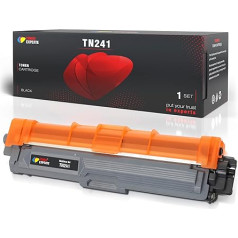 Toner Experte TN241 TN-241 tonerio kasetė Brother TN241BK TN-241BK suderinama su DCP-9017CDW DCP-9022CDW HL-3142CW HL-3152CDW MFC-9142CDN MFC-9332CDW MFC-9342CDW (1 juoda)