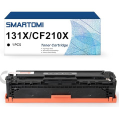 SMARTOMI 131X CF210X atjaunotas tonera kasetnes, kas ir saderīgas ar HP 131X CF210X priekš HP Laserjet Pro 200 Color MFP M276n M276nw M251nw M251n 128A CE320A CP1525n CM1415fnw 125A CB540A CPA 1215 Black