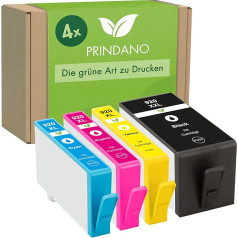 Prindano 4 kasetņu komplekts, kas saderīgs ar HP 920XL | OfficeJet 6500 Series 7500 A 7500 A Wireless 6000 Special Edition 7000 Special Edition 7000 6500 6500 A 6500 A 6500 A Plus 6500 Wireless 6000