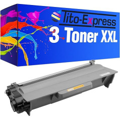 Tito-Express PlatinumSerie 3 Toner-Patronen XXL Schwarz kompatibel mit Brother TN-3380 HL-5440 HL-5440D HL-5450 HL-5450D HL-5450DN HL-5450DNT HL-5470DW HL-5480DW HL-6180DW HL-6180DWT DCP-8110DN DCP-8250DN