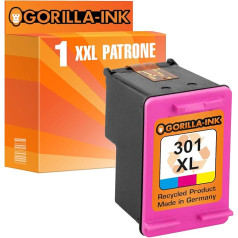 Gorilla-Ink 1 krāsas tintes kasetne, kas saderīga ar HP 300 XL Deskjet D1600 D1660 D2500 D2530 D2530 D2545 D2560 D2566 D2600 D2660 D5560 D5660 F2400 F2410 F22420 F2430 F2440 F2480 F2492 F4200 F4210 F4224