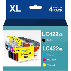 LC422XL XL lielas ietilpības LC-422XLVAL tintes kasetnes vērtības iepakojums Brother LC422 LC-422XL LC-422XL LC-422XLVAL kasetnēm priekš Brother MFC-J5340DW MFC-J5345DW MFC-J5740DW MFC-J6540DW MFC-J6940DW (4 iepakojumi)