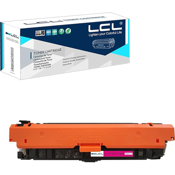 LCL atjaunota tonera kasetne 508X 508A CF363A CF363X 9500 lappuses (1 Magenta), kas paredzēta HP LaserJet M552dn M553dn M553dn M553n M553x M577c