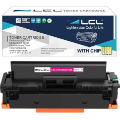 LCL saderīga tonera kasetne 410X CF413X ar augstu ražību 5000 lappušu (1 Magenta), kas paredzēta HP Color LaserJet Pro MFP M477fnw MFP M477fdnw MFP M477fdnw MFP M452dn MFP M452dw MFP M452nw MFP M377dw