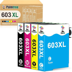 Palmtree tintes kasetne, kas saderīga ar Epson 603 603 XL Epson Expression Home XP-2100 XP2105 XP-3100 XP-3105 XP-4100 XP-4105 Workforce WF-2810DWF WF-2830DWF WF-2835DWF WF-2850DWF