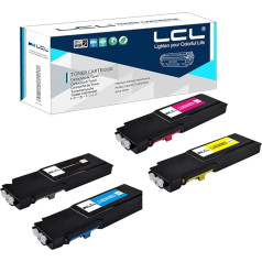 LCL 4 Wiederaufbereitete Tonerkartuschen 10500 Seiten+3 * 8000 Seiten C400 C400V C400N C400DN C405 C405V C405N C405DN 106R03528 106R03530 106R03531 106R03529 Ersatz für Xerox Versalink C400 (KCMY)