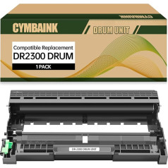 cymbaink saderīgs bungas bloks DR-2300 DR2300 priekš Brother HL-L2300D, HL-L2340DW, HL-L2360DN, HL-L2365DW, HL-L2365DW, DCP-L2500D u.c. (1 iepakojums)