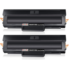 HenceBuy 106A W1106A Toner Schwarz für HP 106A W1106A Tonerkartusche Kompatibel für HP Laser 107w 107a 107r HP Laser MFP 135wg 137fwg 137fnw 135w 135a 135r Laserdrucker (2 Schwarz, Mit Chip)