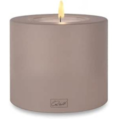 Qult Farluce Trend Colour • Diameter 8 cm • Tea Light Holder in Candle Shape • Candle • Plastic Candle in Candle Look • Tea Light Candle with Tea Light Insert • Includes 1 Tea Light (Diameter 8 x