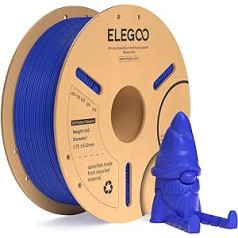 ELEGOO PLA+ kvēldiegs 1,75 mm zils, 1 kg, PLA Plus 3D printera pavediens, cietinātājs un stingrāki pavedieni, 3D drukas materiāli, izmēru precizitāte +/-0,02 mm, saderīgs ar lielāko daļu FDM printeru (1