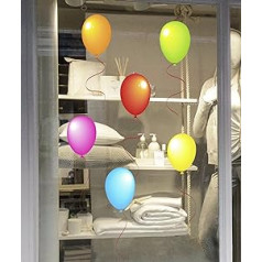 Stickers4 - Double Sided Party Balloon Window Stickers Decoration for any Party Occasion (Small)