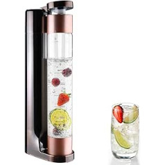 Skyehomo CO2 vandens karbonizatorius, ABS plastiko sodos virimo aparatas vandeniui, apelsinų sultys, kokteilis, vynas namuose, 1 l PET butelis gėrimams, automatinis slėgio išleidimas, be CO2 baliono