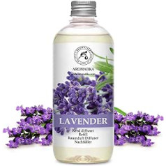 Istabas smaržas uzpildīšanas pudele Lavanda 500 ml - Vislabāk aromterapijai - Uzpildīt difuzoru ar dabīgo lavandas eļļu - Spa - Birojs - Fitnesa klubs - Restorāns