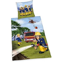 Herding Fire Department Sam patalynės komplektas, apverčiamas motyvas, pagalvės užvalkalas 80 x 80 cm, antklodės užvalkalas 135 x 200 cm, medvilnė / stiprintuvas