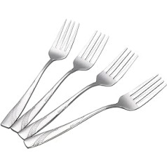 Bringer Set of 12 Dessert Forks, Small Stainless Steel Forks
