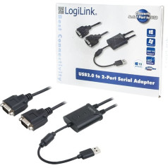 Adapteris usb 2.0 į 2x nuoseklųjį prievadą