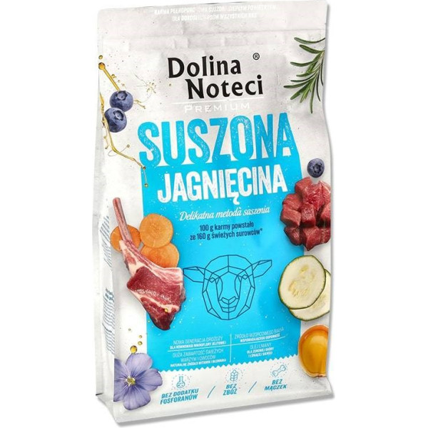 premium jēra gaļa - žāvēta suņu barība - 9 kg