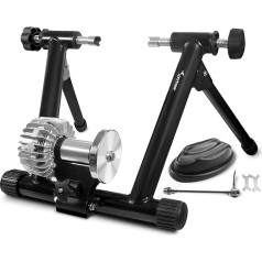 Sportneer Wheel Trainer Bicycle Fluid Bike Trainer Stand Indoor Bicycle Training Stand Black