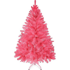 Prextex Christmas Tree - Pink - 1.20 m High - 320 Tips - High Quality Artificial Christmas Tree Canadian Fir in Pink - Full Size, Lightweight and Easy to Assemble with Metal Stand