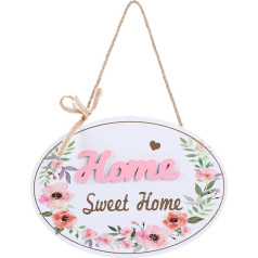 Abaodam Home Sweet Home Sign Vintage koka zīme Eiro stila priekšējā lieveņa laipni lūdzam zīme diena krīta tāfeles piekariņš dārza pagalmam lauku siena logu dekors