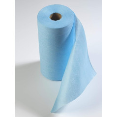 Disposable Microfibre Cleaning Wipes Roll Blue