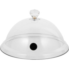 Yardwe Display Dome Cloche 25,4 cm vāks Smēķēšanas kupols, kas paredzēts šķīvjiem, bļodām un glāzēm, kūpinātavas smēķēšanai, smēķēšanas infuzors, dūmu iepildīšanas piederumi