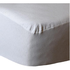 Sensei Maison Secure Cotton matrača pārvalks 30 cm 160 g/m² - 140 x 200 cm - Balts