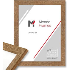 Mende Frames rāmis bildēm pludmales mājas stilā 30x40cm I krāsa: ozols I foto rāmis I rustic rāmis lauku māja I Ražots Vācijā I V750