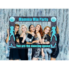 JeVenis You are the Dancing Queen Party Foto Stends Props You're the Dancing Queen Party Supplies Mamma Mia Party Decoration Disco Party Photo Booth Props