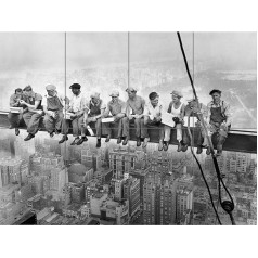 Artery8 Lunch Atop A Skyscraper New York 1932 Iconic Photo XL Giant Panel Plakāts (8 sadaļas) Fotogrāfija