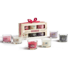 Yankee Candle dāvanu komplekts | 6 aromātiskās sveces | Snow Globe Wonderland Collection | 6 gabali (1 iepakojums)