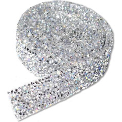 1 Yard Rhinestone un dabīgā akmens krelles apdares dzirkstošais kristāls Rhinestone Hotfix Appliqué Bling ķēdes josta DIY kāzu kleita apdare Tālrunis siena auto dators soma dekors dzeltens