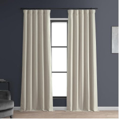 HPD Half Price Drapes FLCH-FMBO20106-108 Signature Linen Blackout aizkars (1 panelis), 50 x 108 cm, Karavānas bēšs