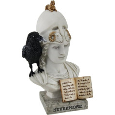 Veronese The Raven Nevermore On Pallas Athena Büste Statue