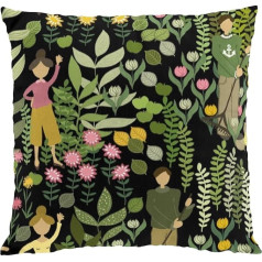 Arvidssons Tekstila pārvalks Garden Dark Green 47 x 47 cm