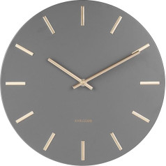 Karlsson Sienas pulkstenis Charm Steel Grey / Gold S Stehlen Diametrs 30 cm Augstums 3,5 cm