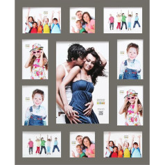 Deknudt Frames S66XK9 Picture Frame 20x30 Gallery Frame Taupe, 1x(20x30)+4X(10x15) 4x(15x10)+2X(10x10) Koka foto rāmis